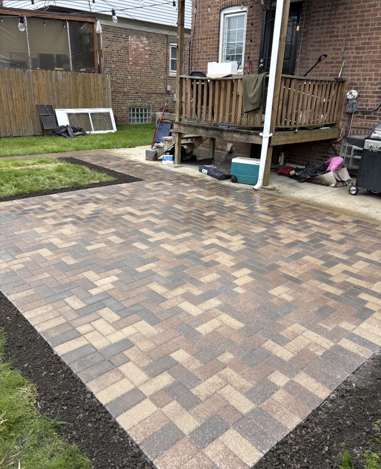 Tumbled Paver Patio