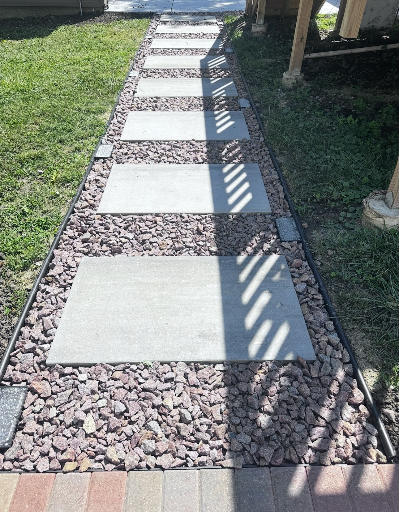 Stepping-Stone Paver Path