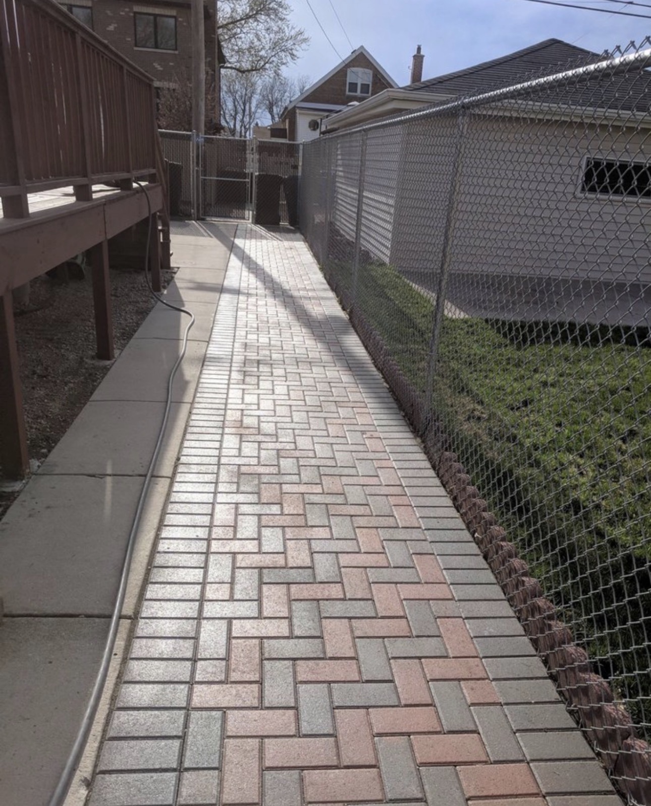 Side-Yard Paver Walkway